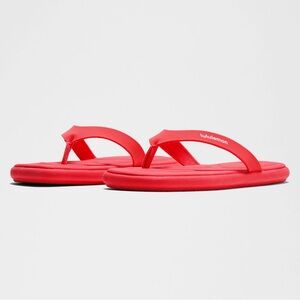 NWT lululemon Rest Feel Flip-Flop. Size 7. Red Glow.